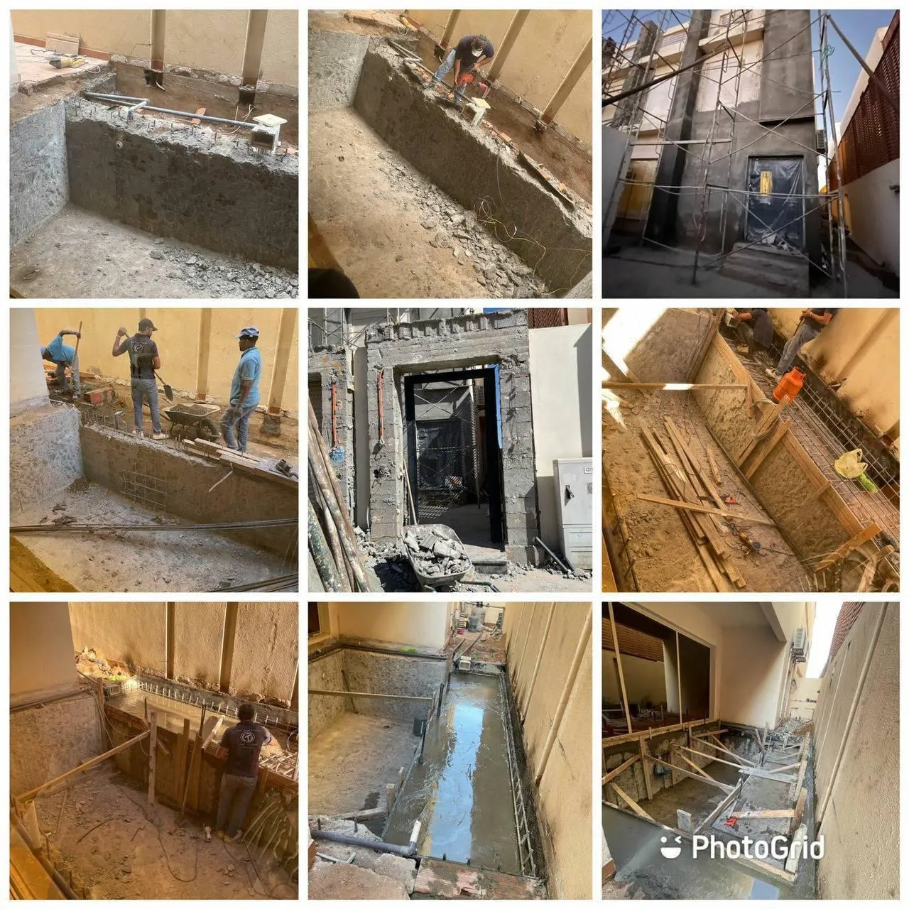 ترميم واجهه ومسبح فيلا ابحر الشماليه